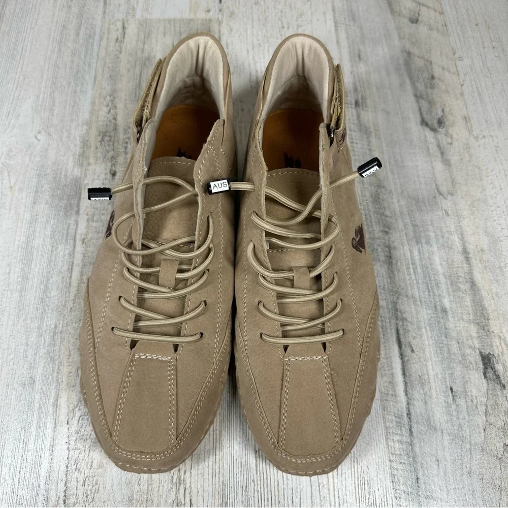 Dbeck Men's Suede High Boots Leather Casual Sneakers‎ #135